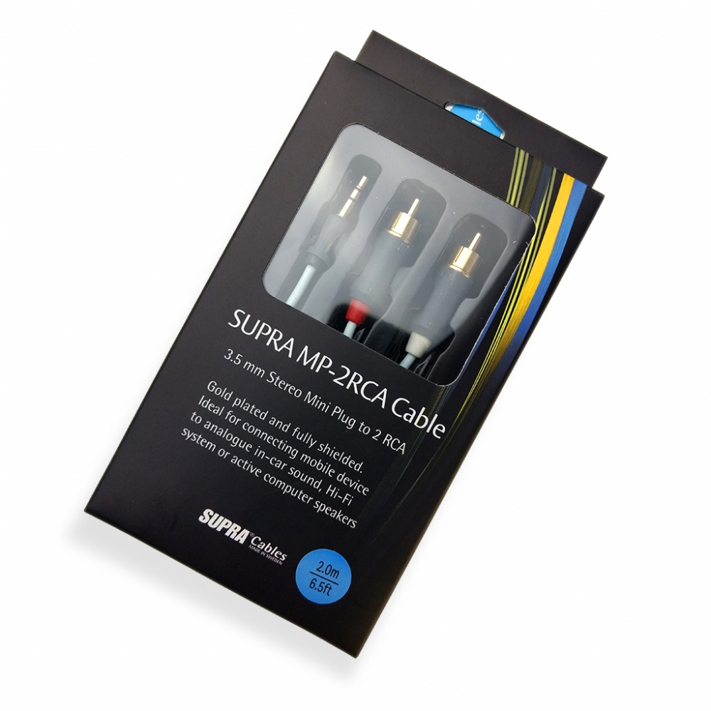 Supra MP-Cable 3,5mm Stereo x 2RCA 2 metry