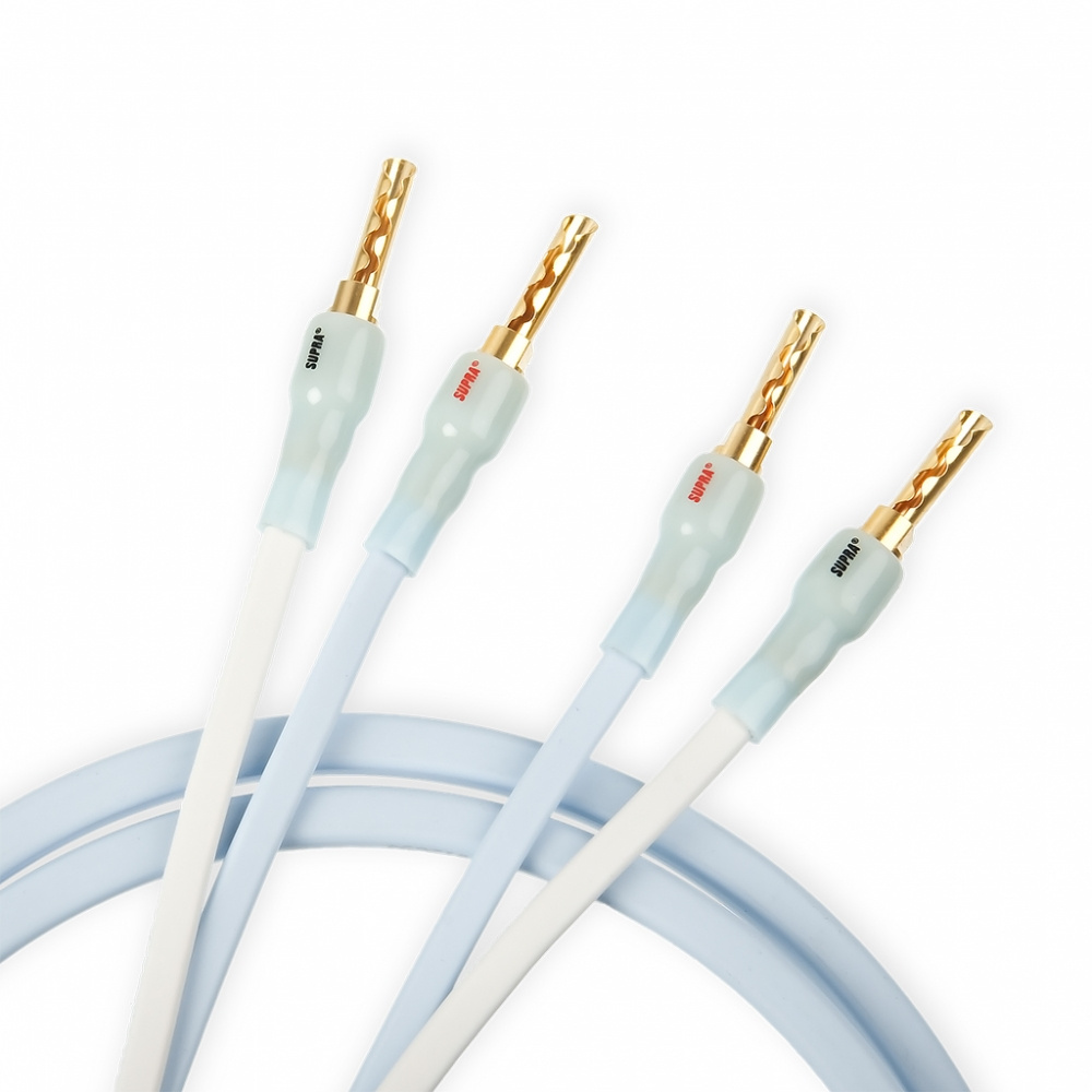 Supra Ply 2.0 Combicon, kabel głośnikowy, 2x3 metry, biały