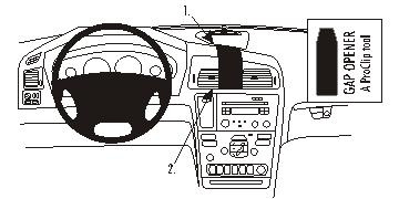 Brodit wzmocniony ProClip, Volvo S60/V70 N/XC70 00-10