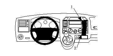 Brodit wzmocniony ProClip, Volkswagen T5 Transporter/Pickup 03-09