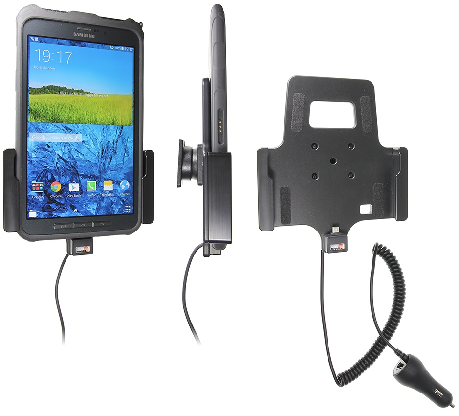 Brodit Aktywny uchwyt z wtyczką do gniazda zapalniczki, Samsung Galaxy Tab Active 8.0 SM-T365