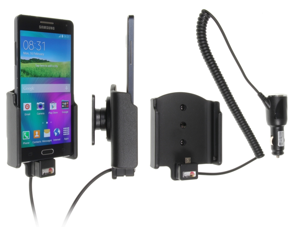 Brodit Aktywny uchwyt z wtyczką do gniazda zapalniczki, Samsung Galaxy A5 SM-A500/J3 2017 (J330F, J330G)