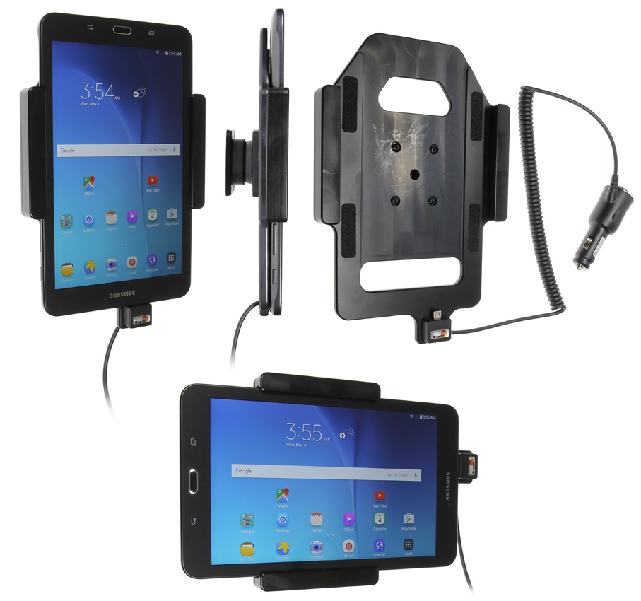 Uchwyt aktywny Brodit z wtyczką do gniazda zapalniczki, Samsung Galaxy Tab E 8.0