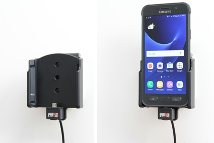 Uchwyt aktywny Brodit z wtyczką do gniazda zapalniczki, Samsung Galaxy S7 Active