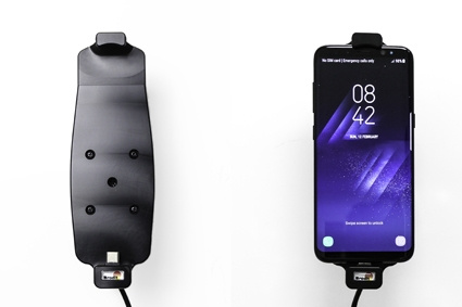 Uchwyt aktywny Brodit z wtyczką do gniazda zapalniczki, Samsung Galaxy S8/S9