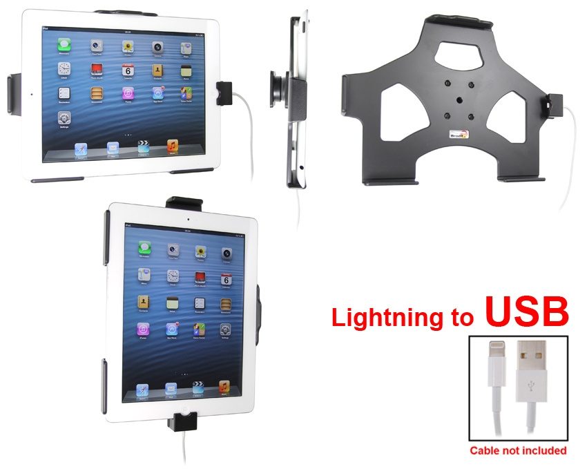 Brodit Uchwyt do połączenia kablowego, Apple iPad 4th Gen (A1458, A1459, A1460)/With Retina (Lightning Connector)