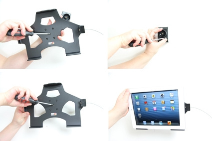 Brodit Uchwyt do połączenia kablowego, Apple iPad 4th Gen (A1458, A1459, A1460)/With Retina (Lightning Connector)