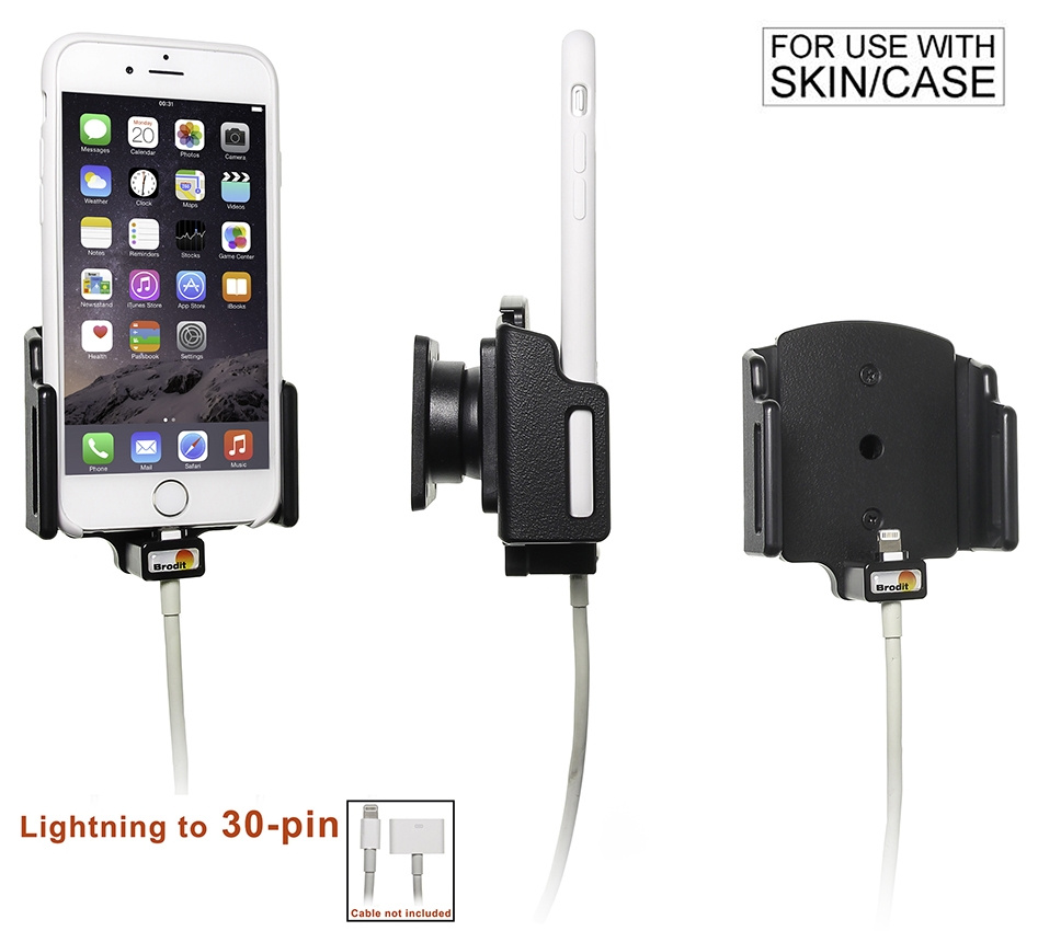 Brodit Uchwyt do połączenia kablowego, Apple iPhone 6/6S/7/8/SE 2nd Gen 2020/X/Xs