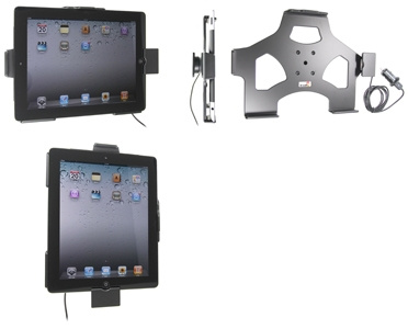 Brodit Aktywny uchwyt z kablem USB i adapterem do zapalniczki, Apple iPad 2 (A1395, A1396, A1397)/3rd Gen (A1416, A1430, A1403)