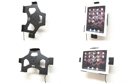 Brodit Aktywny uchwyt z kablem USB i adapterem do zapalniczki, Apple iPad 2 (A1395, A1396, A1397)/3rd Gen (A1416, A1430, A1403)