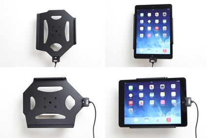 Brodit aktywny uchwyt z kablem USB i adapterem do gniazda zapalniczki, Apple iPad 5th Gen (A1822, A1823)/9.7 6th Gen (A1893, A1954)/9.7 New/Air (A1474, A1475, A1476)