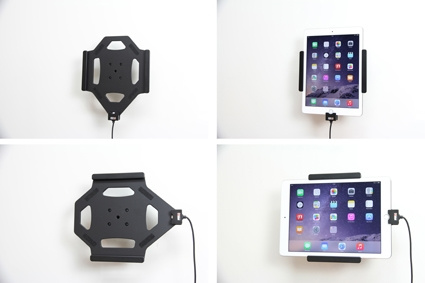 Brodit aktywny uchwyt z kablem USB i adapterem do gniazda zapalniczki, Apple iPad Air 2 (A1566, A1567)/Pro 9.7 (A1673, A1674, A1675)