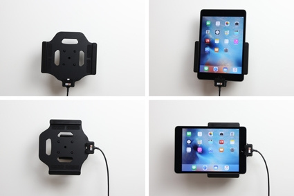 Brodit aktywny uchwyt z kablem USB i adapterem do gniazda zapalniczki, Apple iPad Mini 2019/4 (A1538, A1550)/5th Gen (A2124, A2125, A2126, A2133)