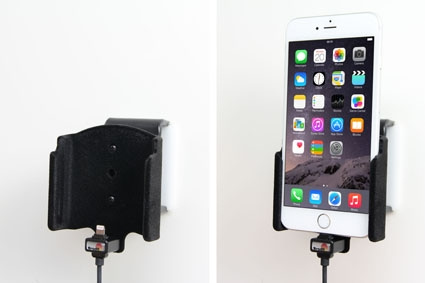 Brodit aktywny uchwyt z kablem USB i adapterem do gniazda zapalniczki, Apple iPhone 6S Plus/7 Plus/8 Plus/Xs Max