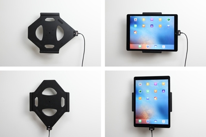Brodit aktywny uchwyt z kablem USB i adapterem do gniazda zapalniczki, Apple iPad Pro 12.9 (A1584, A1652, A1670, A1671)