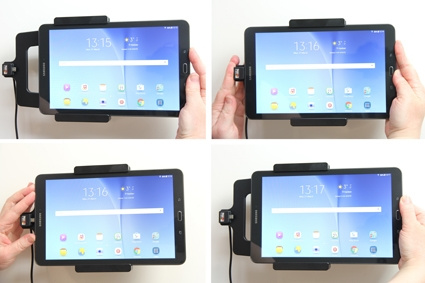 Brodit aktywny uchwyt z kablem USB i adapterem do gniazda zapalniczki, Samsung Galaxy Tab E 9.6