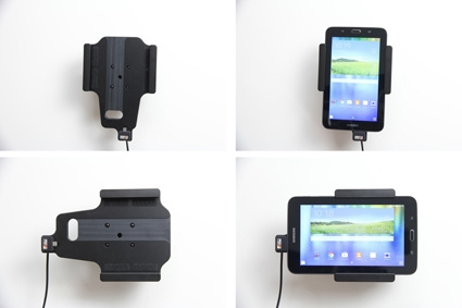 Brodit aktywny uchwyt z kablem USB i adapterem do gniazda zapalniczki, Samsung Galaxy Tab 3 Lite