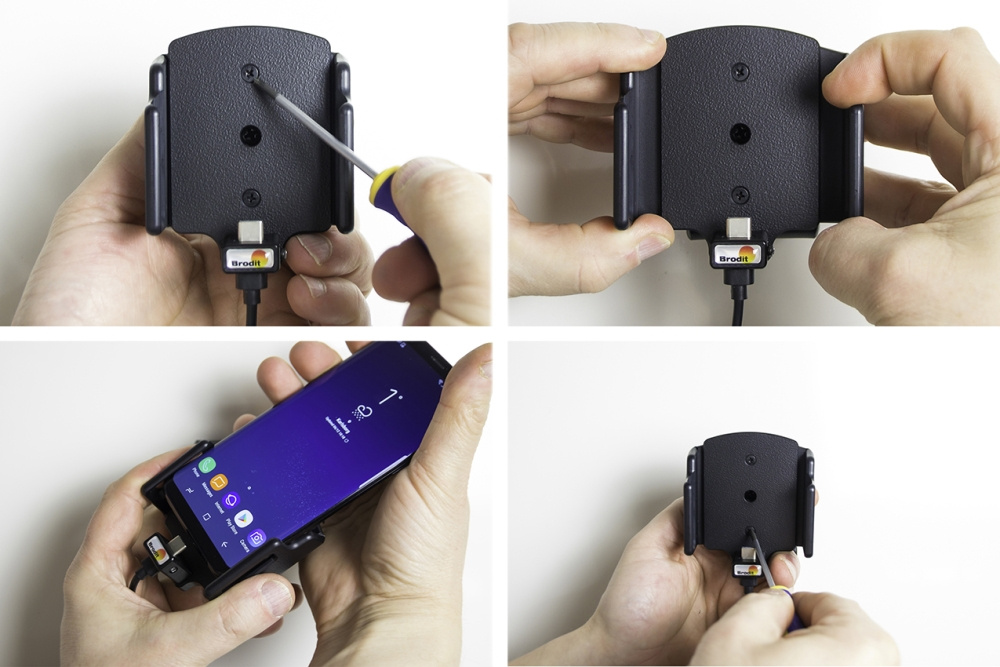 Brodit aktywny uchwyt z wtyczką do zapalniczki, Samsung Galaxy S24 SM-S921B/DS/S25