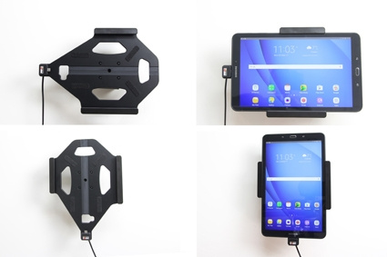 Aktywny uchwyt Brodit z kablem USB i adapterem do gniazda zapalniczki, Samsung Galaxy Tab A 10.1 (2016) SM-T580/SM-T585