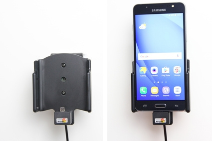 Aktywny uchwyt Brodit z kablem USB i adapterem do gniazda zapalniczki, Samsung Galaxy J5 (2016)