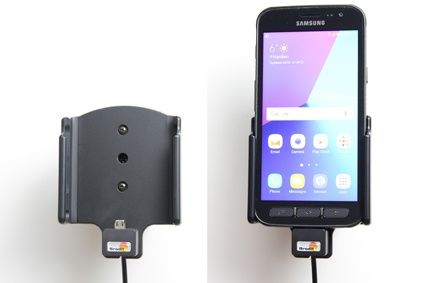 Aktywny uchwyt Brodit z kablem USB i adapterem do gniazda zapalniczki, Samsung Galaxy Xcover 4