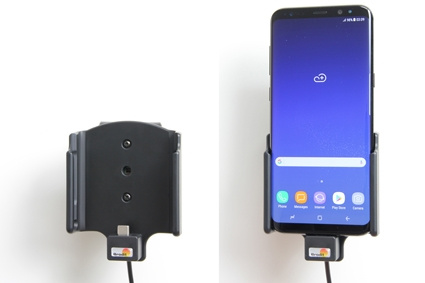 Aktywny uchwyt Brodit z kablem USB i adapterem do gniazda zapalniczki, Samsung Galaxy S8+