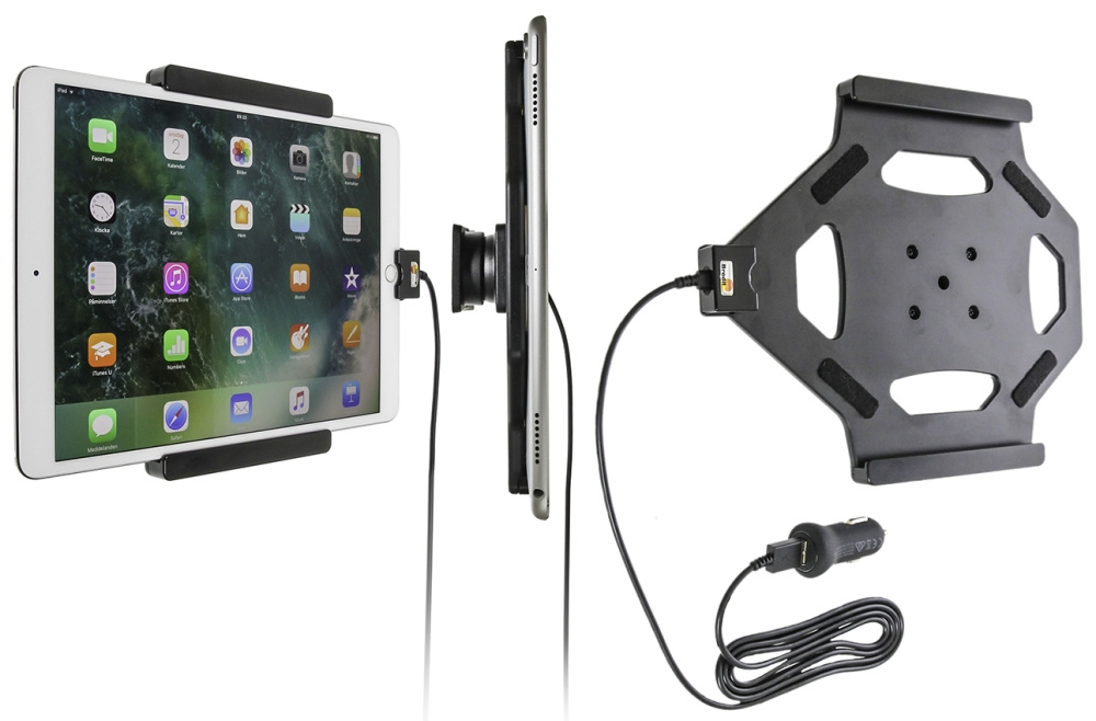 Aktywny uchwyt Brodit z kablem USB i adapterem do gniazda zapalniczki, Apple iPad Air 2019/Air 3rd Gen (A2123, A2152, A2153, A2154)/Pro 10.5 (A1701, A1709)