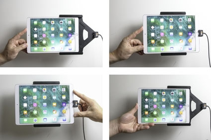 Aktywny uchwyt Brodit z kablem USB i adapterem do gniazda zapalniczki, Apple iPad Air 2019/Air 3rd Gen (A2123, A2152, A2153, A2154)/Pro 10.5 (A1701, A1709)