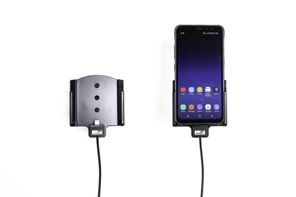 Aktywny uchwyt Brodit z kablem USB i adapterem do gniazda zapalniczki, Samsung Galaxy S8 Active