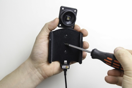 Aktywny uchwyt Brodit z kablem USB i adapterem do gniazda zapalniczki, Apple iPhone X/Xs