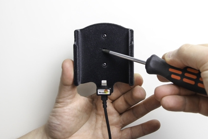 Aktywny uchwyt Brodit z kablem USB i adapterem do gniazda zapalniczki, Apple iPhone X/Xs