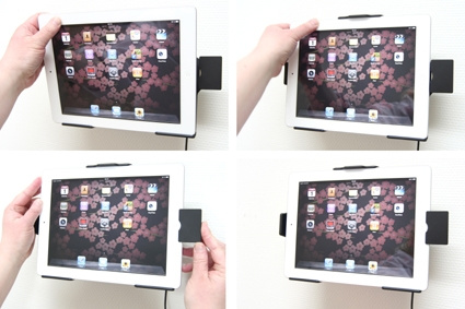 Aktywny uchwyt Brodit do stałej instalacji, Apple iPad 2 (A1395, A1396, A1397)/3rd Gen (A1416, A1430, A1403)