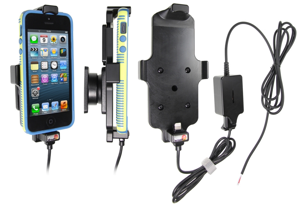 Aktywny uchwyt Brodit do stałej instalacji, Apple iPhone 5/5C/5S/SE