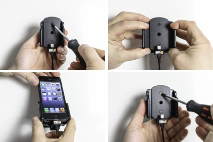 Aktywny uchwyt Brodit do stałej instalacji, Apple iPhone 5/5C/5S/SE