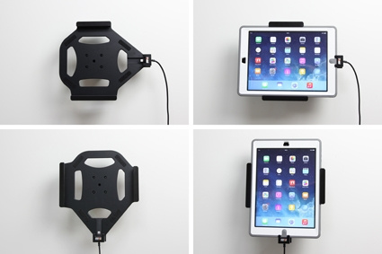 Aktywny uchwyt Brodit do stałej instalacji, Apple iPad 5th Gen (A1822, A1823)/9.7 6th Gen (A1893, A1954)/9.7 New/Air (A1474, A1475, A1476)