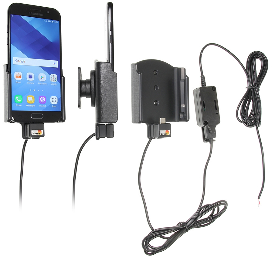 Aktywny uchwyt Brodit do stałej instalacji, Samsung Galaxy A5 (2017)