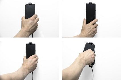 Aktywny uchwyt Brodit do stałej instalacji, Samsung Galaxy S10/S8/S9
