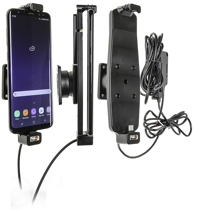 Aktywny uchwyt Brodit do stałej instalacji, Samsung Galaxy S10+/S8+/S9+