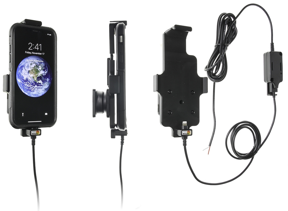 Brodit aktywny uchwyt do stałej instalacji, Apple iPhone 11 Pro/X/Xs