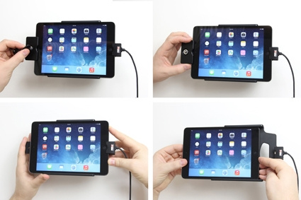 Brodit uchwyt z zamkiem na klucz, Apple iPad Mini 2 (A1489, A1490, A1491)/3 (A1599, A1600)/Retina