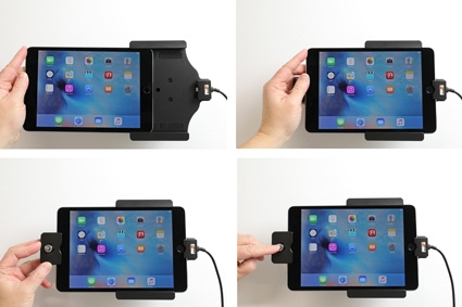 Brodit uchwyt z zamkiem na klucz, Apple iPad Mini 2019/4 (A1538, A1550)/5th Gen (A2124, A2125, A2126, A2133)