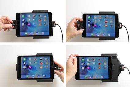 Brodit uchwyt z zamkiem na klucz, Apple iPad Mini 2019/4 (A1538, A1550)/5th Gen (A2124, A2125, A2126, A2133)