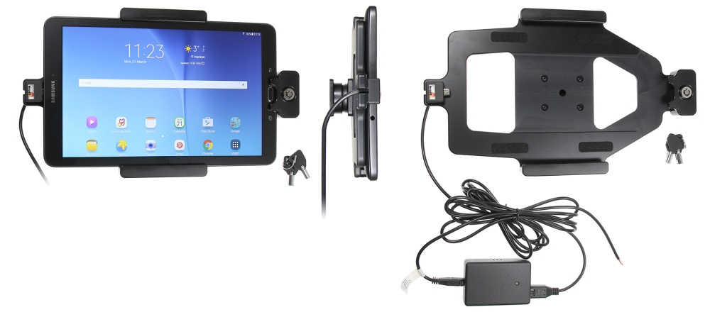 Brodit uchwyt z zamkiem na klucz, Samsung Galaxy Tab E 9.6