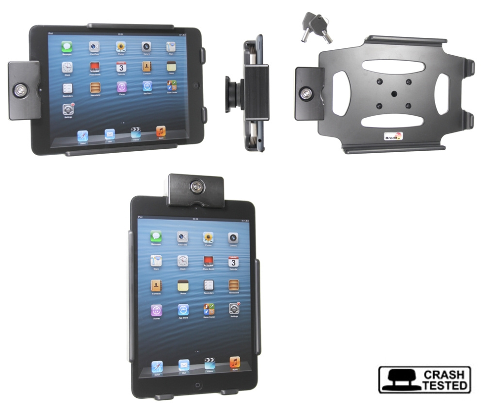 Brodit uchwyt z zamkiem na klucz, Apple iPad Mini (A1432, A1454, A1455)