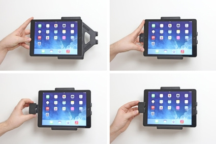 Brodit uchwyt z zamkiem sprężynowym, Apple iPad 5th Gen (A1822, A1823)/9.7 6th Gen (A1893, A1954)/9.7 New/Air (A1474, A1475, A1476)