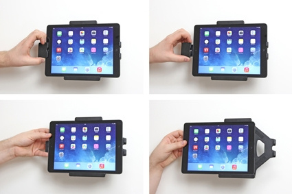 Brodit uchwyt z zamkiem sprężynowym, Apple iPad 5th Gen (A1822, A1823)/9.7 6th Gen (A1893, A1954)/9.7 New/Air (A1474, A1475, A1476)