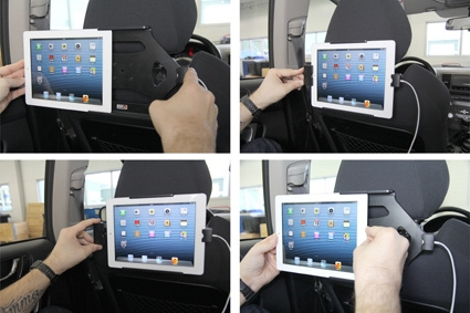 Uchwyt Brodit z blokadą sprężynową, Apple iPad 4th Gen (A1458, A1459, A1460)/With Retina (Lightning Connector)