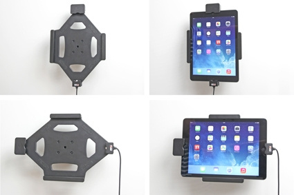 Uchwyt Brodit z blokadą sprężynową, Apple iPad 5th Gen (A1822, A1823)/9.7 6th Gen (A1893, A1954)/9.7 New/Air (A1474, A1475, A1476)