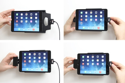Uchwyt Brodit z blokadą sprężynową, Apple iPad Mini 2 (A1489, A1490, A1491)/3 (A1599, A1600)/Retina