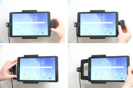 Uchwyt Brodit z blokadą sprężynową, Samsung Galaxy Tab E 9.6